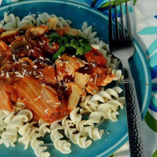 Spicy Kimchi Chicken Rotini