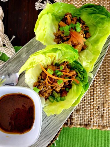 Vegan Lettuce Wraps with Tofu