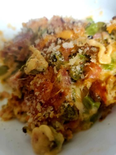 Cheesy Tuna and Zucchini Noodle Casserole