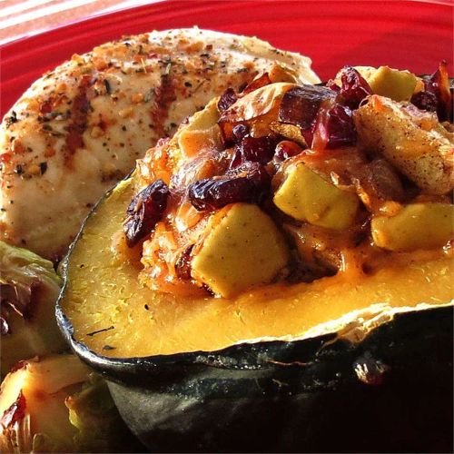 Apple-Stuffed Acorn Squash