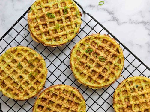 Zucchini Waffles (Green Waffles)