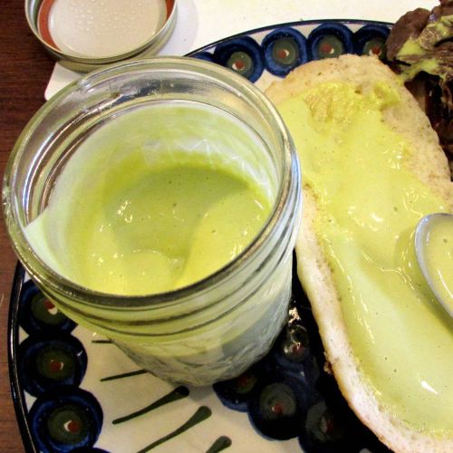 Homemade Garlic Basil Mayonnaise