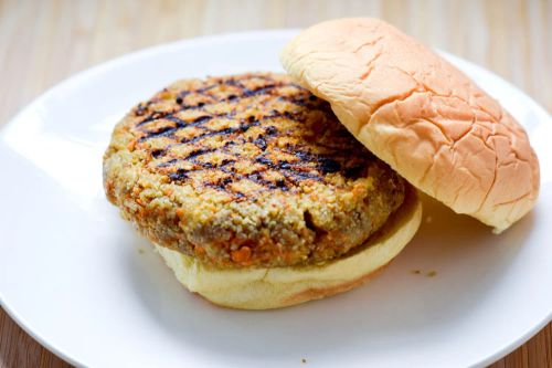 Carrot Rice Nut Burger