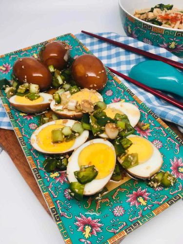 Korean Marinated Hard-Boiled Eggs