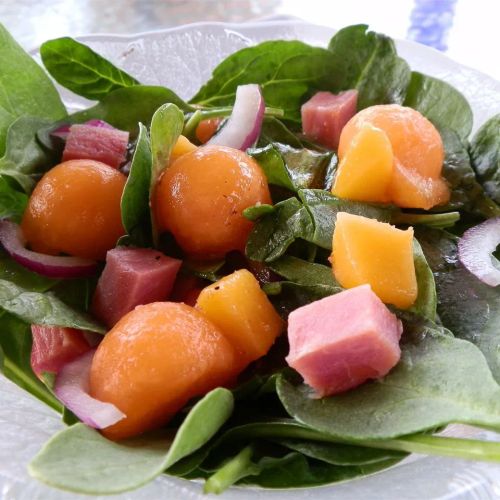 Springtime Ham and Spinach Salad