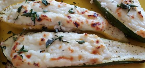 Ricotta-Stuffed Zucchini