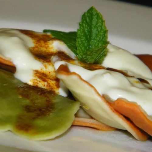 Manti (Turkish 'Ravioli' with Yogurt Sauce)