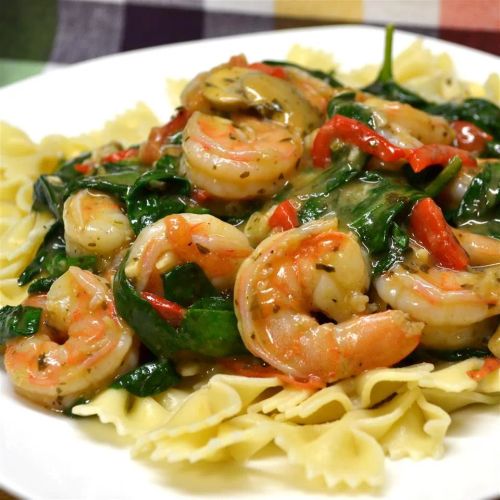 My Special Shrimp Scampi Florentine