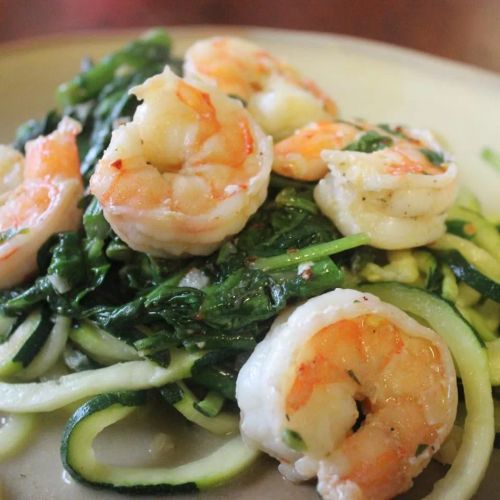 Shrimp Florentine with Zoodles