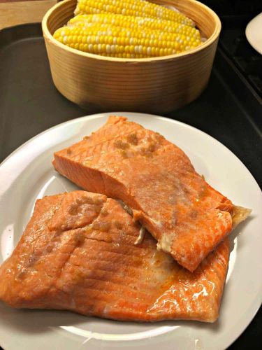 Okasan's Japanese Steamed Salmon