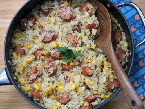 One-Pan Rice and Sausage Skillet