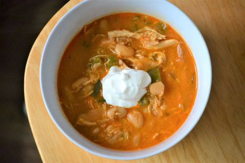 Almost White Slow-Cooker Chicken Chili