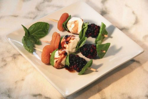 Blackberry-Basil Skewers