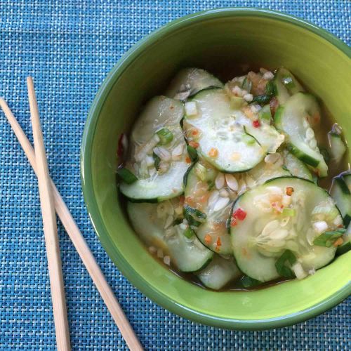 Cucumber Salad With Thai Sweet Chili Vinaigrette