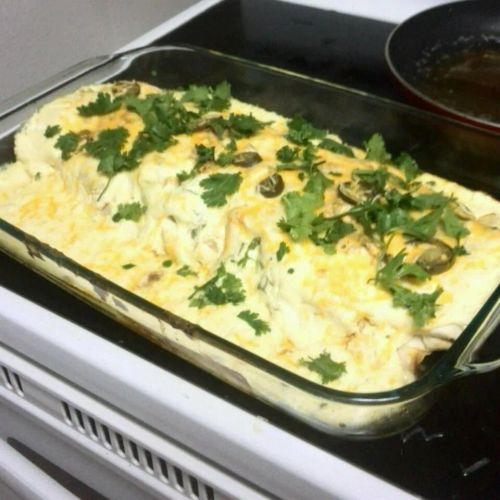 Low-Fat Sour Cream Chicken Enchiladas