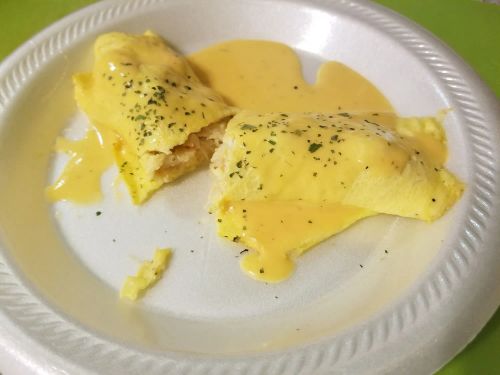 Seafood Omelets with Creamy Cheese Sauce