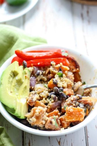 Southwest Quinoa Power Bowl with Honey-Lime Dressing