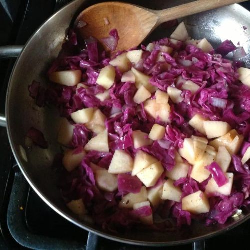 Red Cabbage and Apples