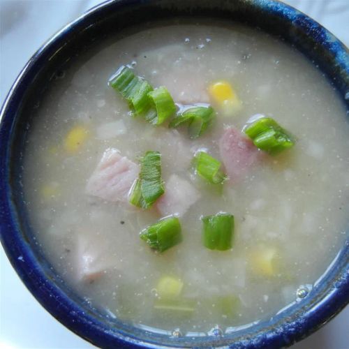 Cream of No Cream Ham and Potato Soup