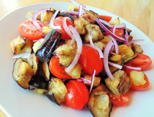 Eggplant Tomato Salad