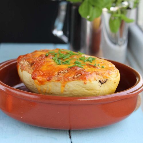 Savory Baked Spaghetti Squash