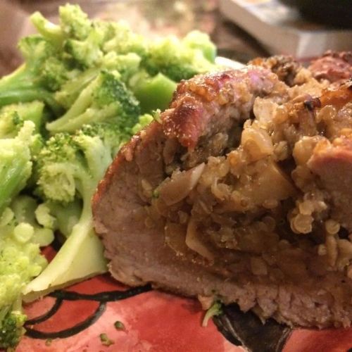 Quinoa Stuffed Pork Tenderloin