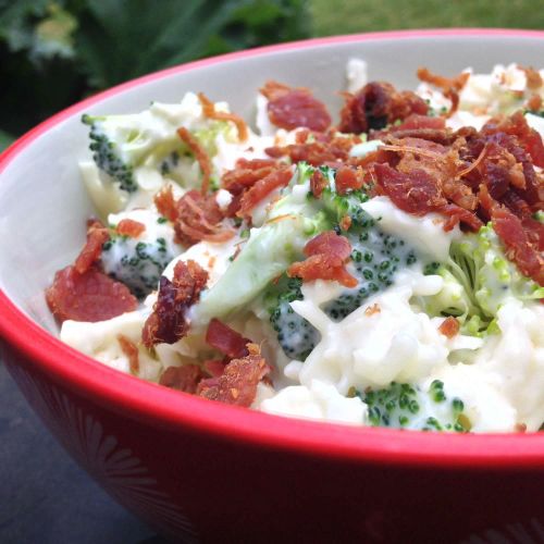 Broccoli Cauliflower Salad