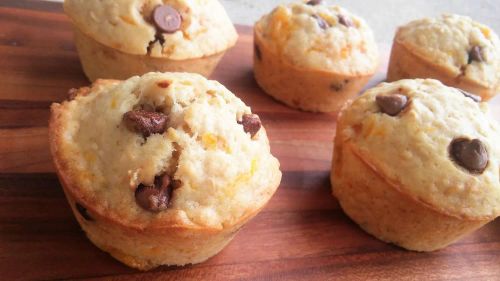 Vegan Orange Chocolate Oatmeal Muffins