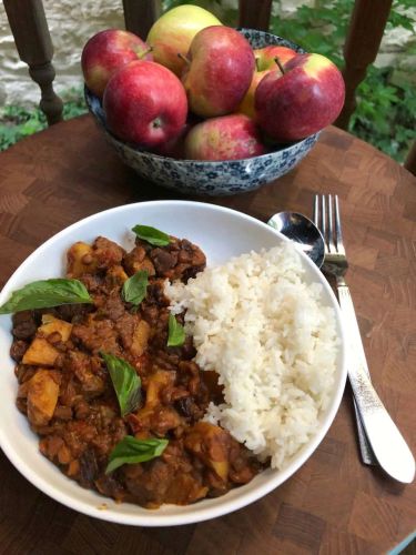 Instant Pot Lamb Tagine with Lentils