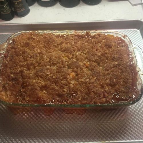 Peach-Raspberry Crisp