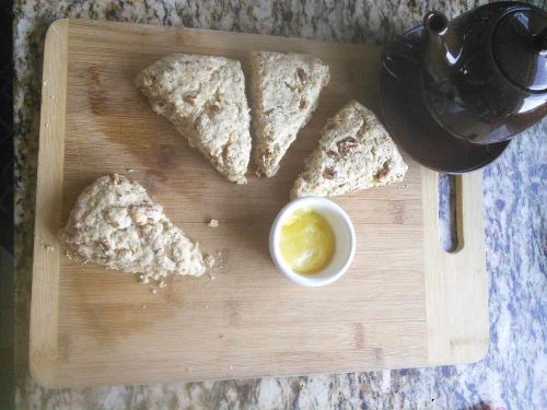 Pecan, Lemon, Ginger, Hemp, and Chia Scones