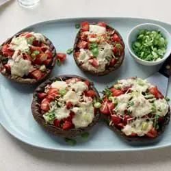 Grilled Stuffed Portobello Mushroom Caps