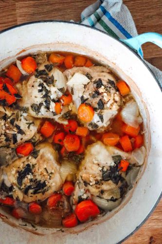 Garlic and Basil Baked Chicken Thighs