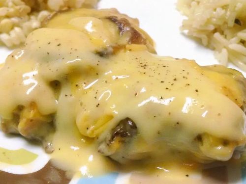 Baked Chicken-Fried Steak with Mushroom Gravy