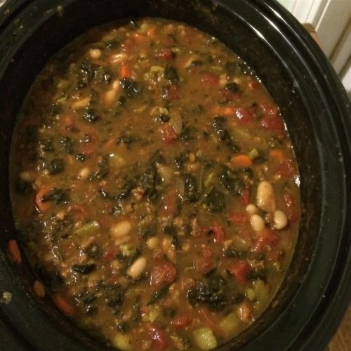 Vegetarian Pumpkin Spinach Chili