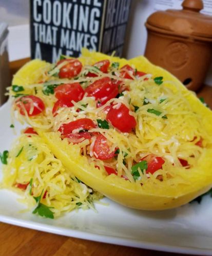 Cheesy Spaghetti Squash Bowl