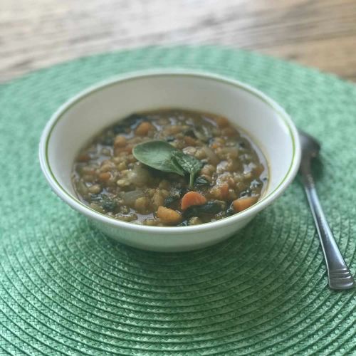 Sweet Potato and Red Lentil Soup