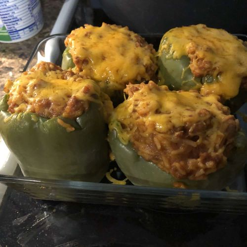 Sausage and Rice Stuffed Peppers