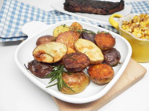 Garlic and Herb Roasted Baby Potatoes