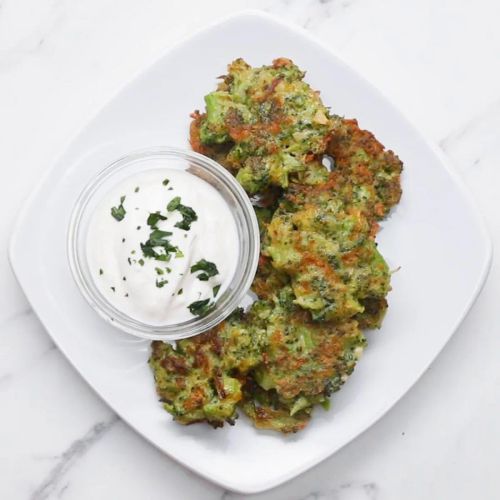 Broccoli Cheddar Fritters