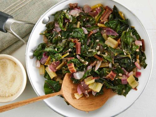 Sautéed Swiss Chard with Parmesan Cheese