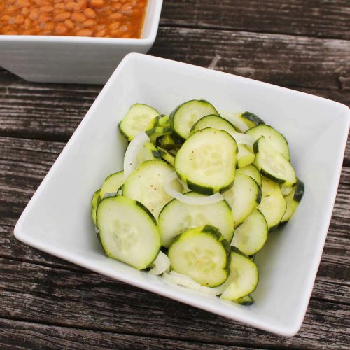 Crisp Marinated Cucumbers