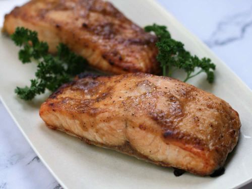 Air-Fried Frozen Salmon