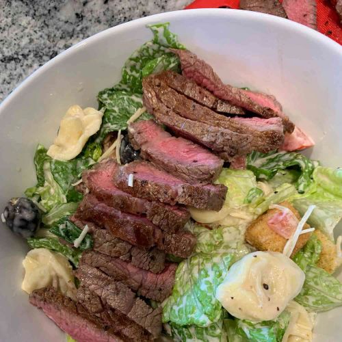 Tortellini, Steak, and Caesar