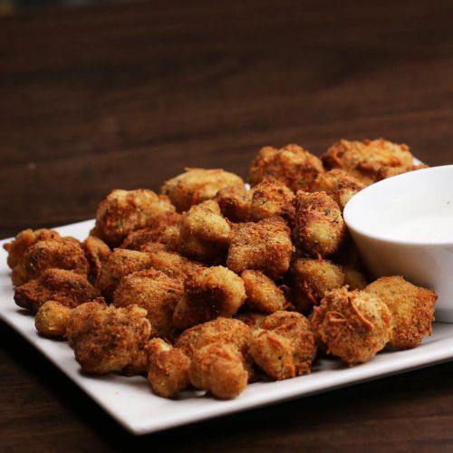 Cheddar Parmesan Cauliflower Bites