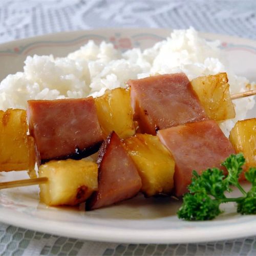 Ham and Pineapple Kabobs