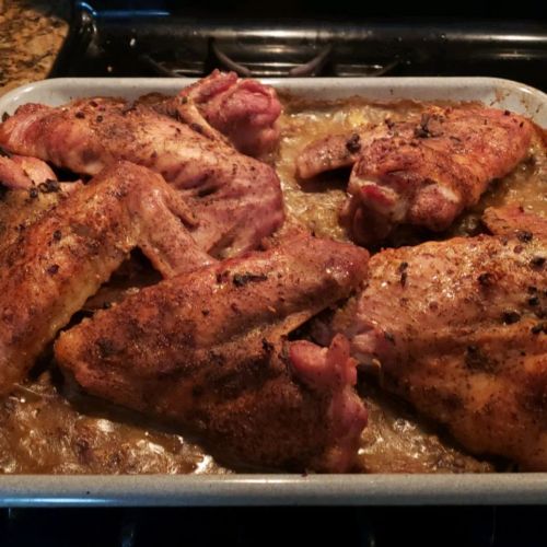 Easy Baked Turkey Wings