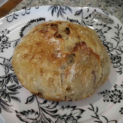 No-Knead Cinnamon and Raisin Bread