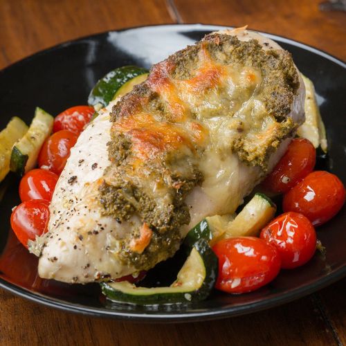 One-Pan Pesto Chicken & Veggies