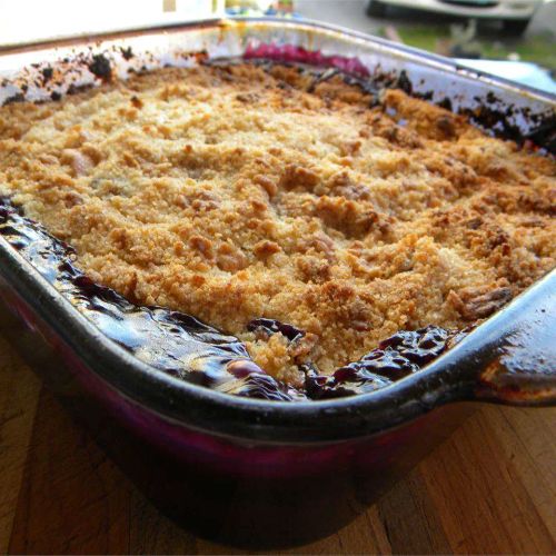 Peach and Blueberry Cobbler